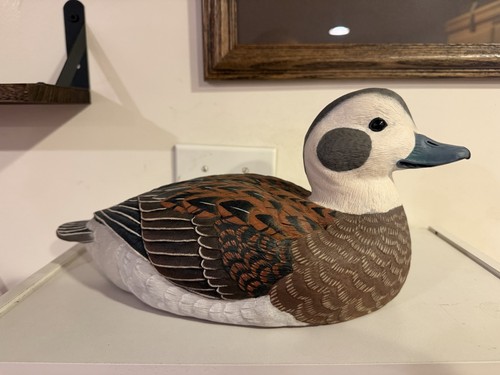 Decorative wooden duck decoy - wooden,